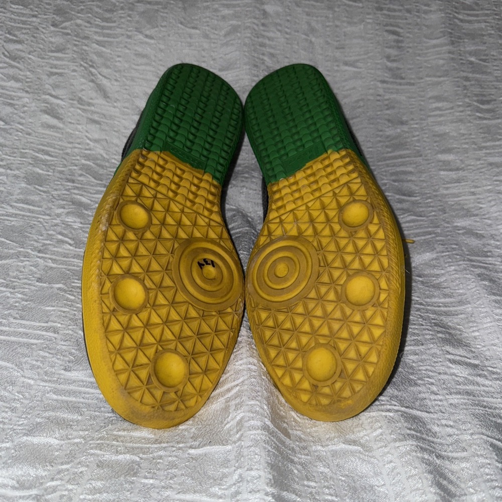 Rare Tisza Men's Soccer Loafers Brazil Green Yellow Sz 11.5 Eu 45 World Cup - Picture 5 of 6